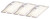 Cadco CL-3 Clear Polycarbonate Half Size Lids Accessory Pack