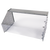 Cadco SG-1 46.5" x 24.63" Stainless Top Shelf Sneeze Guard