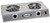 Cadco CDR-1T-E 21.25" Watts x 4.13" H 12.19" D Stainless Steel Housing Wattsith (2) 6" Tubular Burners Electric Countertop Portable Hot Plate - 120 Volts 1650 Watts