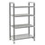 Cambro EXU217272VS4480 72" W Gray Polypropylene 4 Shelves Camshelving Elements XTRA Stationary Starter Unit