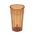 Cambro NT12153 12.6 Oz. SAN Amber Newport Tumbler - 36/Case