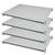 Cambro EXSK2142S4480 42" W Gray Solid Camshelving Elements XTRA Universal Shelf Kit