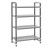 Cambro EXU184264S4480 18" W x 42" L x 64" H Speckled Gray 4 Solid Polypropylene Shelves Camshelving Elements XTRA Stationary Starter Unit