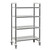 Cambro EXHD213670S4480 21" W x 36" L x 70" H Speckled Gray 4 Solid Polypropylene Shelves with 4 Casters Camshelving Elements XTRA High Density Mobile Starter Unit