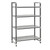 Cambro EXU244872S4480 24" W x 48" L x 72" H Speckled Gray 4 Solid Reinforced Polypropylene Shelf Plates Camshelving Elements XTRA Stationary Starter Unit