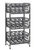 Cambro EXU243672C96480 24" W x 36" L x 72" H Speckled Gray Camshelving Elements XTRA Ultimate #10 Can Rack Stationary Add-On Unit