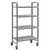 Cambro EXMU184870V4480 48" W Gray Polypropylene 4 Shelves Camshelving Elements XTRA Mobile Unit