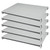 Cambro EXSK1848S5480 48" W Gray Solid Camshelving Elements XTRA Universal Shelf Kit