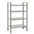Cambro EXHD243678S4480 36" W Gray Polypropylene 4 Shelves Camshelving Elements XTRA High Density Mobile Starter Unit