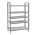 Cambro EXU216084VS5480 21" W x 60" L x 84" H Speckled Gray 4 Vented and 1 Solid Reinforced Polypropylene Shelf Plates Camshelving Elements XTRA Stationary Starter Unit