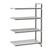 Cambro EXA214872VS4480 48" W Gray Polypropylene Camshelving Elements XTRA Stationary Add-On Unit