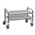 Cambro EXMU142427V2480 24" W Gray Polypropylene 2 Shelves Camshelving Elements XTRA Mobile Unit