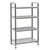 Cambro EXU212484VS4480 24" W Gray Polypropylene 4 Shelves Camshelving Elements XTRA Stationary Starter Unit