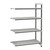 Cambro EXA187264V4480 72" W Gray Polypropylene Camshelving Elements XTRA Stationary Add-On Unit