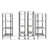 Cambro EXHD183670V4480 18" W x 36" L x 70" H Speckled Gray 4 Vented Polypropylene Shelves with 4 Casters Camshelving Elements XTRA High Density Mobile Starter Unit