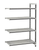 Cambro EXA212484V4480 24" W Gray Polypropylene Camshelving Elements XTRA Stationary Add-On Unit