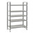 Cambro EXU184884V5480 48" W Gray Polypropylene 5 Shelves Camshelving Elements XTRA Stationary Starter Unit