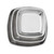 American Metalcraft DWHSSEA12 12" Stainless Steel Square Silver Double Wall Seafood Tray