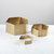 American Metalcraft RHG3 Gold Hexagon Riser Set