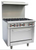 Sapphire Manufacturing SE-RA36-NG 36" W Stainless Steel Front Natural Gas Sapphire Restaurant Range - 211,000 BTU