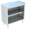 Sapphire Manufacturing SMDC-1872 72" W x 18" D Stainless Steel Open Front Enclosed Base Dish Cabinet
