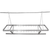 Sapphire Manufacturing SM-CR60 60" W Stainless Steel Triple Flat Bar Double Hook Ceiling Hung Pot Rack