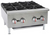 Sapphire Manufacturing SE-CHP4-NG 24" W Stainless Steel 4 Burners Countertop Natural Gas Sapphire Hotplate - 100,000 BTU
