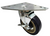 Sapphire Manufacturing SM-CS266 500 Lbs. Polyurethane 5" Wheel Multi Hole Triangular Plate Caster