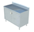 Sapphire Manufacturing SMDCB-2436HL 36" W x 24" D 304 Stainless Steel Cabinet Base with Hinged Doors Work Table