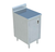 Sapphire Manufacturing SMDCB-2424H 24" W x 24" D 304 Stainless Steel Cabinet Base with Hinged Doors Work Table