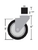 Sapphire Manufacturing SMTC-5 Stem Caster for Worktables