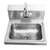 Sapphire Manufacturing SMHS-02 12" W x 9.25" H Stainless Steel Wall Mounted Open Sided Hand Sink