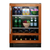 True TBC-24-R-OG-C 23.88” W Black Vinyl Coated Stainless Steel Undercounter Beverage Center – 115 Volts