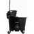 Carlisle 9690403 35 Qt. Black Side Press Wringer & Soiled Water Insert OmniFit Mop Bucket Combo
