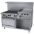 Garland G60-6R24RS 60" Liquid Propane 6 Burner Range with Griddle or Broiler, Standard Oven, and Storage Base - 269,000 BTU