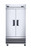 Omcan USA 50110 39.5" W Stainless Steel Solid Doors Reach-In Refrigerator - 115 Volts