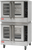 Omcan USA 48060 46" W Stainless Steel Double-Deck Natural Gas Convection Oven - 110-120 Volts