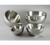 Eastern Tabletop 7206 20 Oz. Stainless Steel Hammered Round Dual Angle Bowl