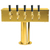 Micro Matic DS-255-PVD Brass 5 Faucets Style Draft Beer Tower