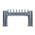 Micro Matic METRO-H-8PSSA Stainless Steel 8 Faucets Air Cooled Metropolis "H" Draft Tower
