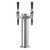 Micro Matic D4743DT-C 2 Faucets 3" Column Polished Stainless Steel Coffee Tower