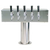 Micro Matic DS-355-PSS Stainless Steel 5 Chrome-Plated Brass Faucets T Style Draft Beer Tower