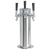 Micro Matic DS-143-PSS Stainless Steel 3 Chrome-Plated Brass Faucets Column Draft Beer Tower