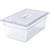 Carlisle 10211U07 StorPlus Universal 20.75" W Clear Polycarbonate Lid Only for Full Size Food Pan