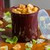Carlisle 030101 Classic Crock 1.2 Qt. Brown SAN Plastic Round with Snap-On Lid