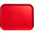 Carlisle CT141805 17.87" L x 14" W Red Polypropylene Rectangular Cafe Tray