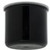 Carlisle 030403 Classic Crock 4 Qt. Black SAN Plastic Round with Snap-On Lid