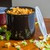 Carlisle 030403 Classic Crock 4 Qt. Black SAN Plastic Round with Snap-On Lid