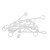 TableCraft Products C100TC 0.56" W Clear Fits All Standard Cone Tip Tops Tethered Cap - 300 Pack per Case