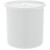 Carlisle 030202 Classic Crock 2.7 Qt. White SAN Plastic Round with Snap-On Lid